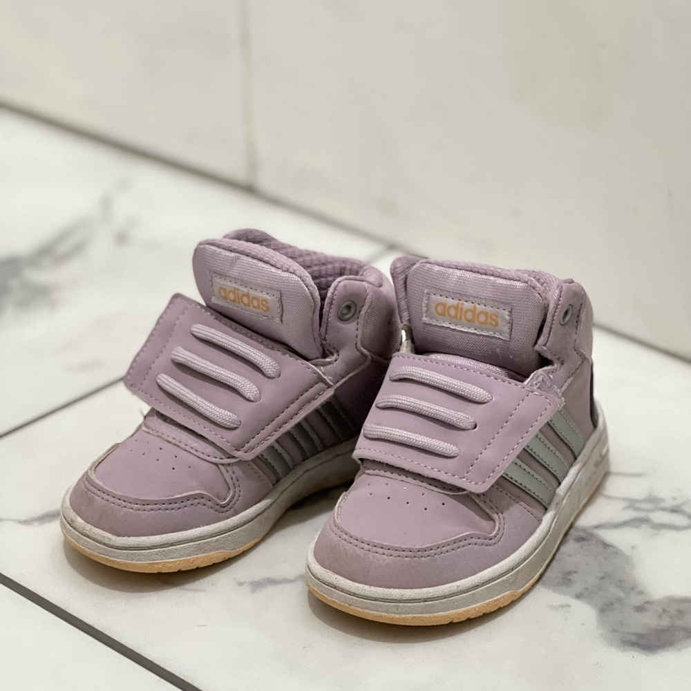 Lilac Adidas sneakers